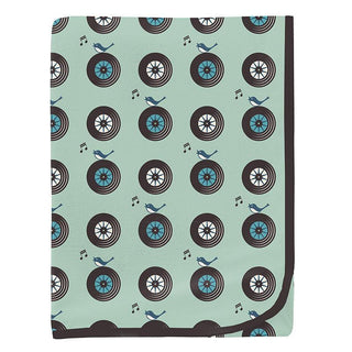 Baby Boys Print Swaddling Blanket - Pistachio Record Birds Swaddling Blankets