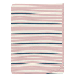 KicKee Pants Baby Girls Print Bamboo Swaddling Blanket - Flotsam Stripe