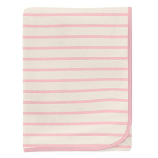 Baby Girls Print Bamboo Swaddling Blanket - Lotus Sweet StripeKicKee PantsSize: One Size