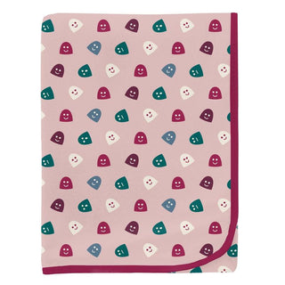 KicKee Pants Baby Girls Print Swaddling Blanket - Baby Rose Happy Gumdrops