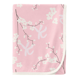 KicKee Pants Baby Girls Print Swaddling Blanket, Lotus Orchid - One Size 15ANV