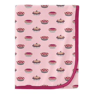 KicKee Pants Baby Girls Print Swaddling Blanket, Lotus Pies - One Size 15ANV