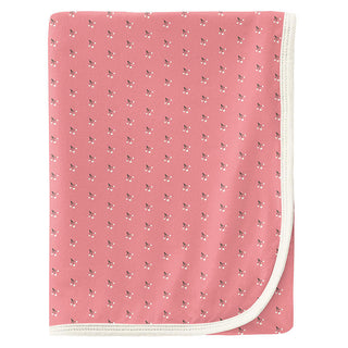 KicKee Pants Baby Girls Print Swaddling Blanket, Strawberry Baby Berries - One Size