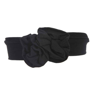 KicKee Pants Basic Flower Headband Midnight, One Size