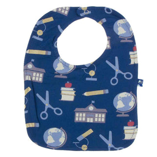 KicKee Pants Bib Set - Everyday Heroes Multi Stripe, Navy Education and Spring Sky Environment Protection, One Size