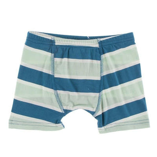 KicKee Pants Boys Boxer Brief - Seaside Cafe Stripe