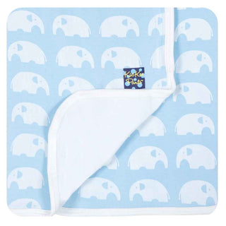KicKee Pants Boys Essentials Stroller Blanket, Pond Elephant, One Size
