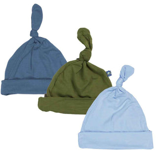 KicKee Pants Boys Newborn Hat Gift Set - Twilight, Pond, and Moss