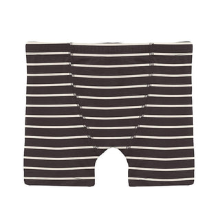 KicKee Pants Boy's Print Bamboo Boxer Brief - 90's Stripe