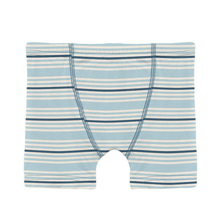 KicKee Pants Boy's Print Bamboo Boxer Brief - Jetsam Stripe