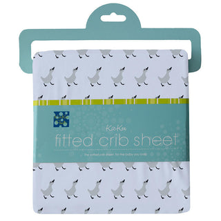 KicKee Pants Boy's Print Bamboo Fitted Crib Sheet - Dew Ugly Duckling 
