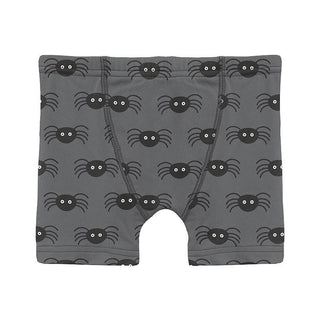 Boy's Print Bamboo Boxer Brief - Stone Spiders Toddler Underwear