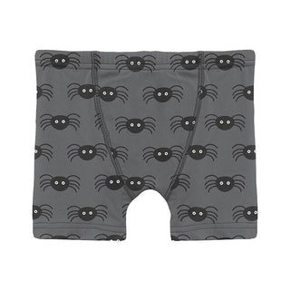 KicKee Pants Boy's Print Boxer Brief - Stone Spiders