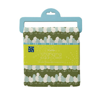 KicKee Pants Boys Print Changing Pad Cover, Moss Chicks - One Size