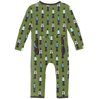 KicKee Pants Boy's Print Coverall with Zipper - Grasshopper Lava Lamps