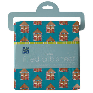 KicKee Pants Boys Print Fitted Crib Sheet, Bay Gingerbread - One Size
