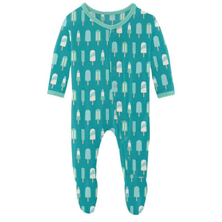KicKee Pants Boys Print Footie with Snaps - Neptune Popsicles