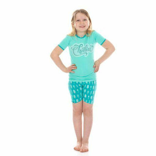 KicKee Pants Boys Print Short Sleeve Graphic Tee Pajama Set with Shorts - Neptune Popsicles