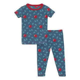 KicKee Pants Boy's Print Short Sleeve Pajama Set - Deep Sea Jacks