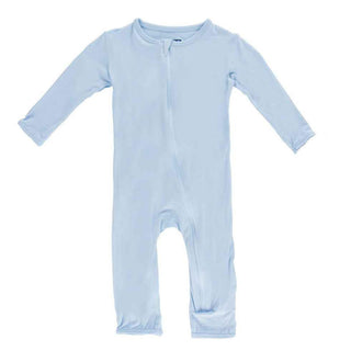 KicKee Pants Boy's Solid Coverall with 2-Way Zipper - Pond
