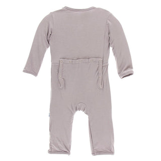 KicKee Pants Boy's Solid Coverall with Zipper - Feather