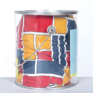 Boy's Bamboo Solid Fitted Crib Sheet, Bauhaus KicKee Pants Sheet Option: Without Paint Can