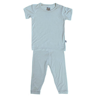 KicKee Pants Boys Solid Short Sleeve Pajama Set - Pond