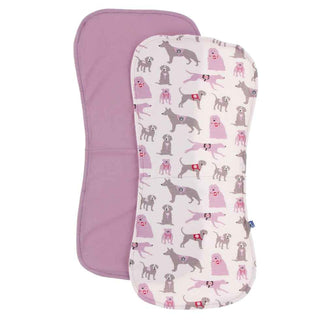 KicKee Pants Burp Cloth Set - Pegasus and Macaroon Canine First Responders, One Size