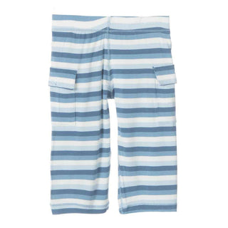 KicKee Pants Cargo Pant, Boy Salty Seas Stripe