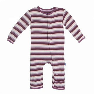 Coverall - Girl Dino Stripe KicKee Pants Size: 3-6 Months