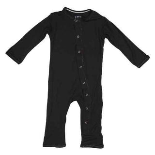 Solid Bamboo Coverall - Midnight Black Baby & Toddler Sleepwear