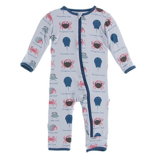 KicKee Pants Coverall with Zipper - Dew Crab Types