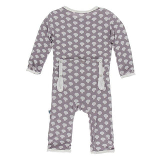 KicKee Pants Coverall with Zipper - Quail Button Mushrooms