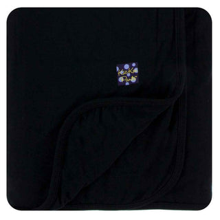 KicKee Pants Custom Solid Toddler Blanket - Midnight, One Size