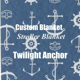 KicKee Pants Custom Stroller Blanket, Twilight Anchor