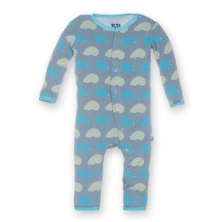 KicKee Pants Fitted Coverall - Dusty Sky Porcupine