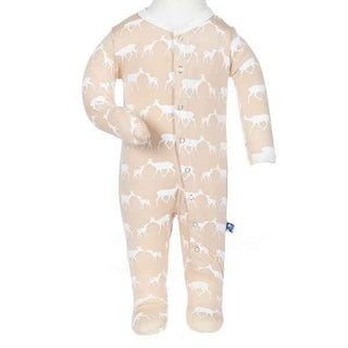 KicKee Pants Footie, Doe and Fawn Non Ruffle