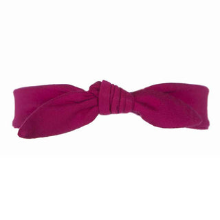KicKee Pants Girls Bow Headband, Rhododendron, One Size