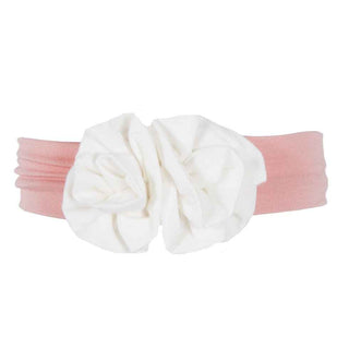 KicKee Pants Girls Flower Headband, Blush with Natural, One Size