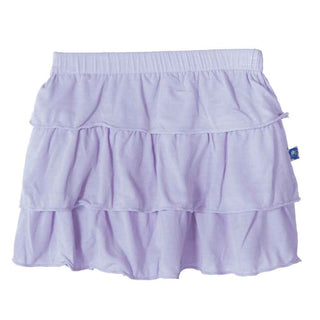 KicKee Pants Girls Layered Ruffle Skirt, Thistle