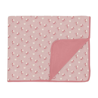 KicKee Pants Girl's Print Bamboo Toddler Blanket - Baby Rose Tooth Fairy