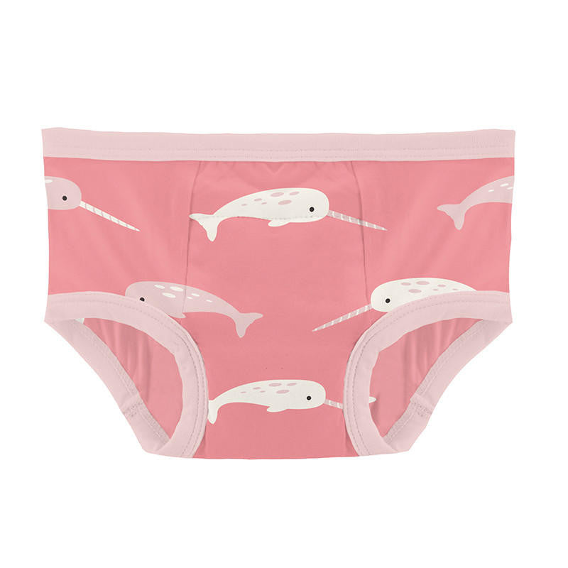 Kickee Pants Girl's Bamboo Training Pants - Strawberry Narwhal – Baby Riddle