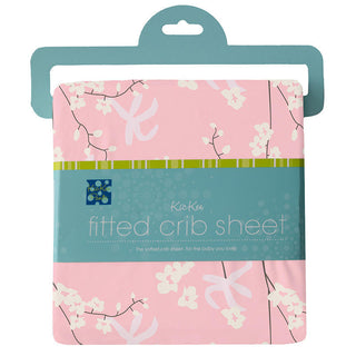 KicKee Pants Girls Print Fitted Crib Sheet, Lotus Orchid - One Size 15ANV