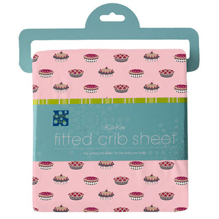 KicKee Pants Girls Print Fitted Crib Sheet, Lotus Pies - One Size 15ANV