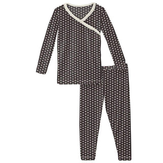 Kickee Pants Midnight Tiny Snowflakes
