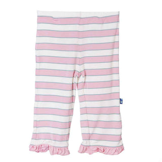 KicKee Pants Girls Print Ruffle Pant, Girl Musical Stripe