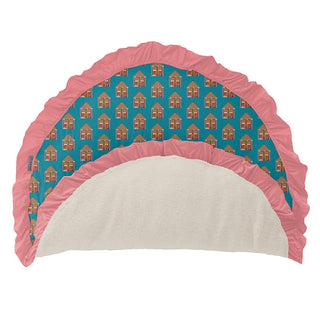 Girl's Print Sherpa-Lined Ruffle Fluffle Playmat, Bay Gingerbread - One Size KicKee Pants