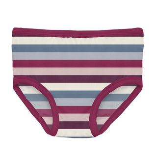KicKee Pants Girl's Print Underwear - Jingle Bell Stripe