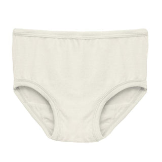 KicKee Pants Girls Print Underwear Set of 3 - Lotus Gingerbread, Natural and Winter Rose Penguins WCA22