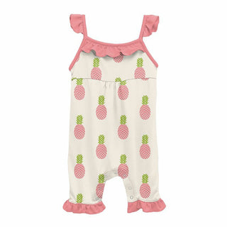 KicKee Pants Girls Print Wing Romper - Strawberry Pineapples